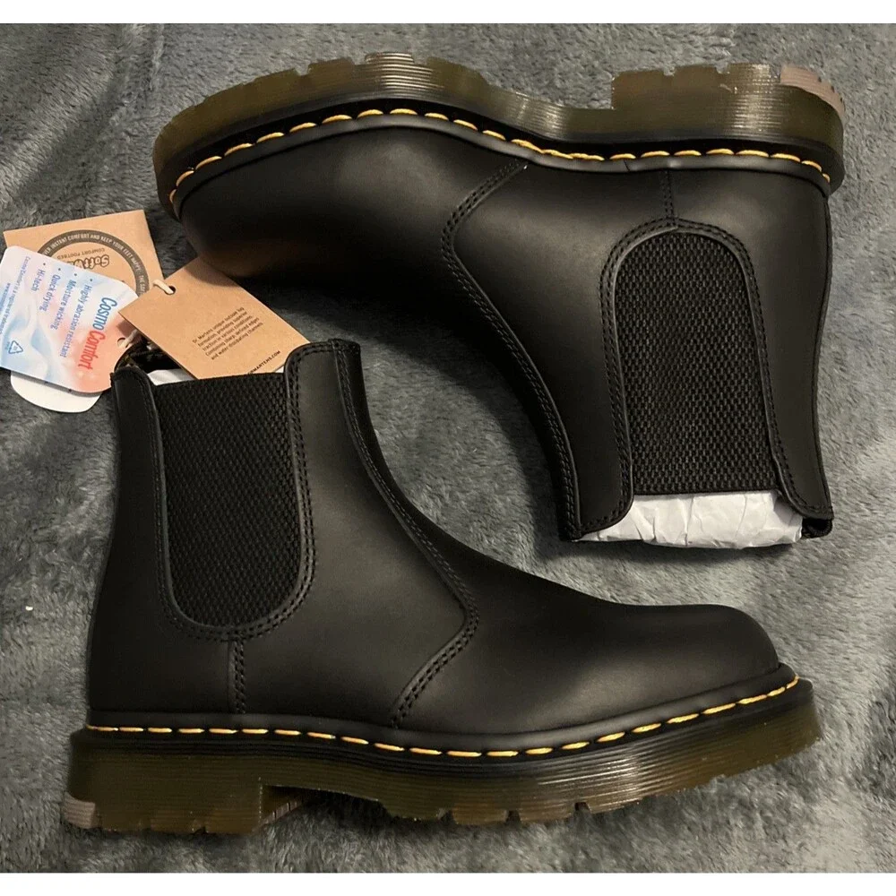 Mens Size 10 / Womens 11 Dr. Martens 2976 SR Black Classic Leather Chelsea Boots - Picture 3 of 8